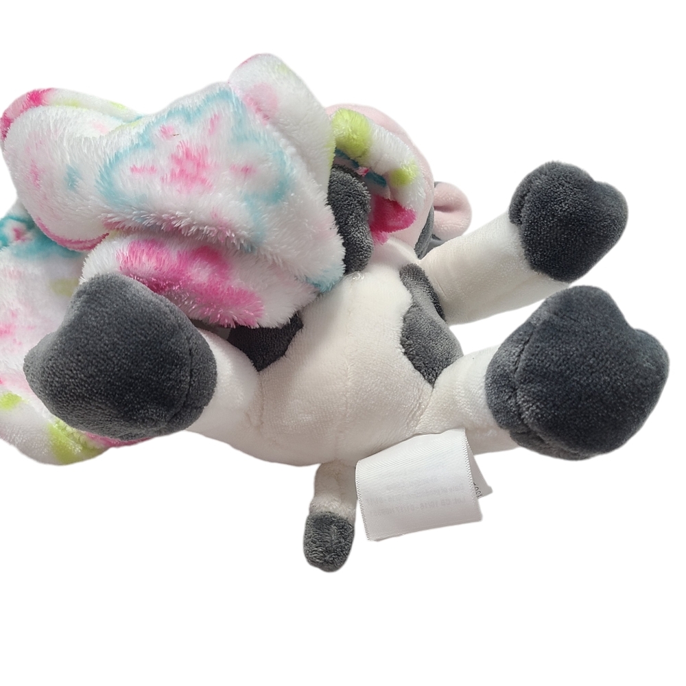 Little Miracles Cow Sweet Snuggles Security Blanket Lovey Plushie - Picture 6 of 7